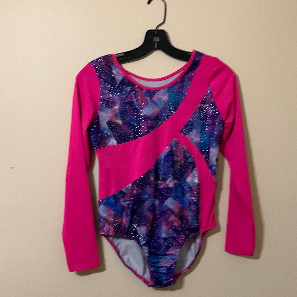 Girl’s Shiny Pink and Purple Leotard